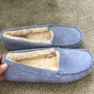 Ugg Scalloped Moc Blue Moccasins